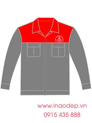 In áo bảo hộ Công ty TNHH Thương mại Sinh Tài Lộc