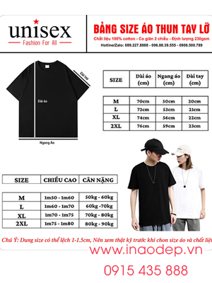 In áo thun tay lỡ form rộng
