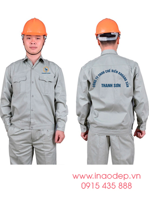 In đồng phục bảo hộ Công ty TNHH Chế biến khoáng sản Thanh Sơn