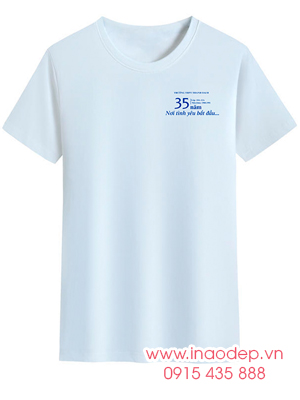 In áo cổ tròn Trường THPT Thanh Oai B - 35 năm nơi tình yêu bắt đầu