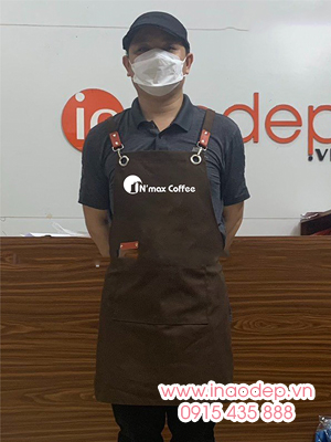 In tạp dề Quán N’Max Coffee