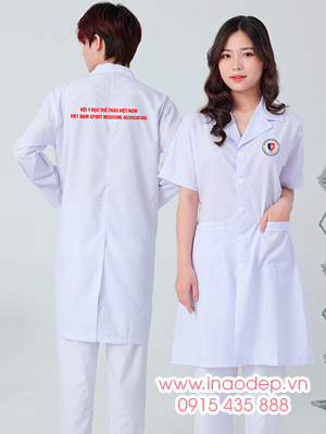 In đồng phục y tế Hội y học thể thao Việt Nam
