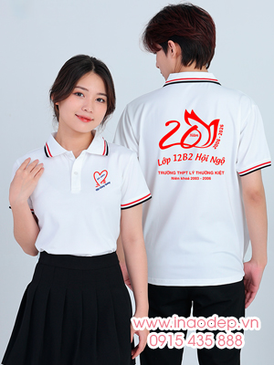 In áo Lớp 12B2 Hội ngộ – Trường THPT Lý Thường Kiệt niên khóa 2003-2006 – 20 Năm Một chặng đường