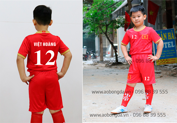 In áo bóng đá trẻ em Việt Hoàng | In ao bong da