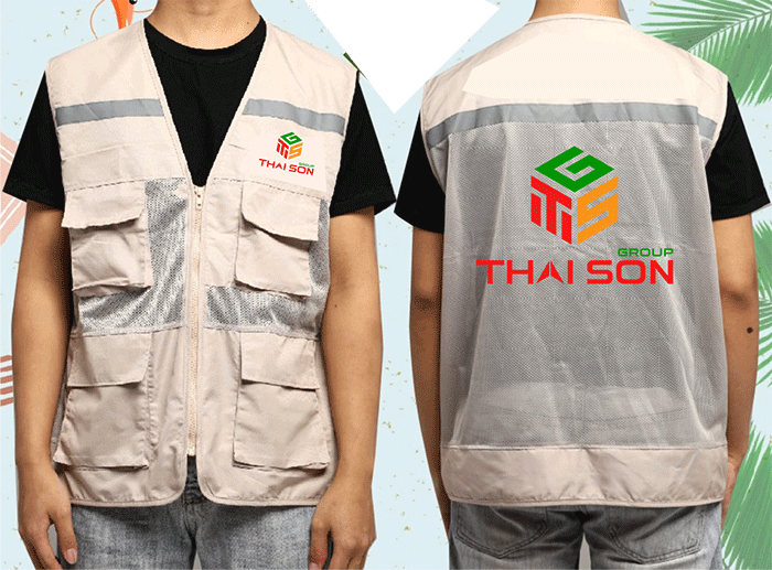In áo gile Thai Son Group | In ao gile dong phuc
