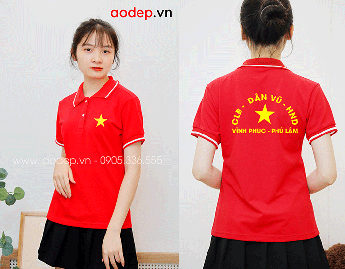 In áo phông CLB Dân vũ HND Vĩnh Phục - Phú Lâm | In ao phong dong phuc