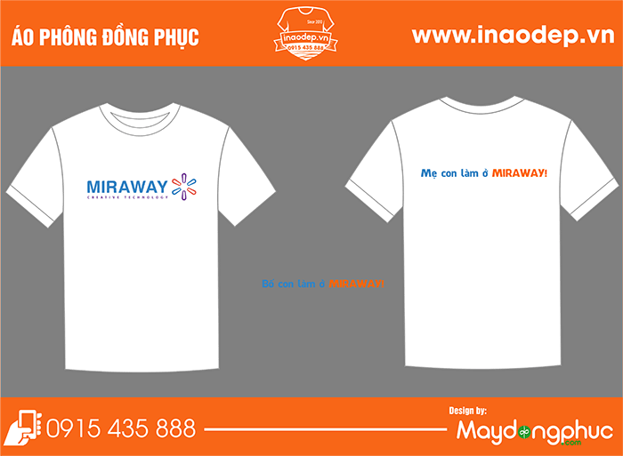 In áo phông Công ty Miraway | In ao phong dong phuc
