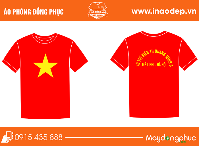 In áo phông Vũ trí kiên TH Quang Minh B | In ao phong dong phuc