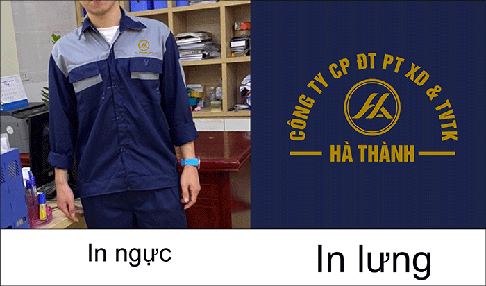 In đồng phục bảo hộ Công ty CP ĐT PTXD & TVK Hà Thành | In dong phuc bao ho