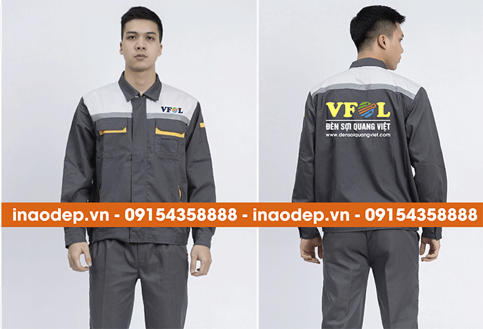 In đồng phục bảo hộ Công ty Đèn sợi Quang Việt | In dong phuc bao ho