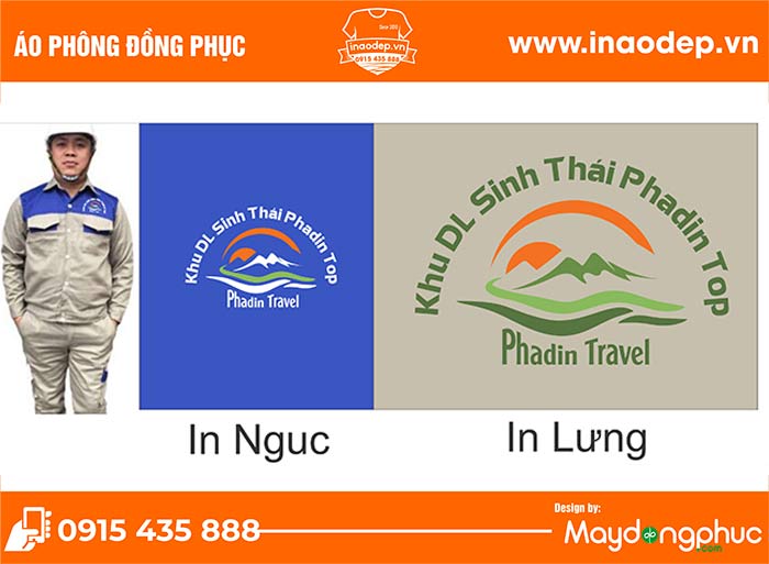 In áo bảo hộ Khu DL sinh thái Phadin Top | In ao bao ho dong phuc