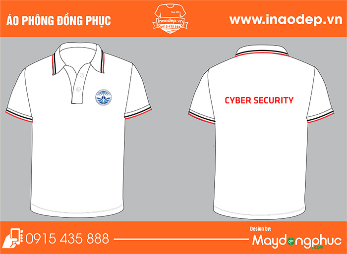 In áo đồng phục công ty Cyber Security | In ao phong dong phuc