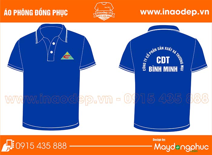 In áo phông công ty CP SX&TM CDT Bình Minh | In ao phong dong phuc