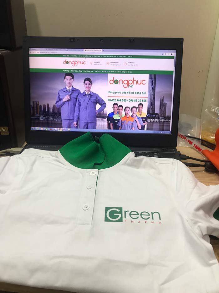 In áo phông Công ty Green Pharma | In ao phong dong phuc