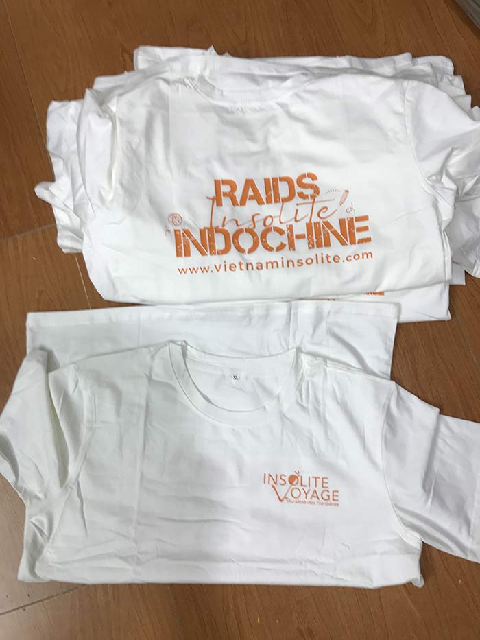 In áo phông Công ty Insolite Raids Indochine | In ao phong dong phuc