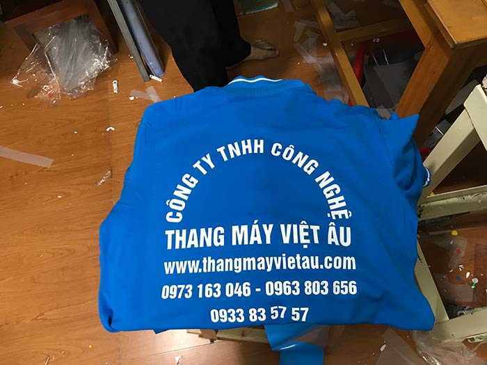 In áo phông Công ty TNHH Công nghệ Thang máy Việt Âu | In ao phong dong phuc