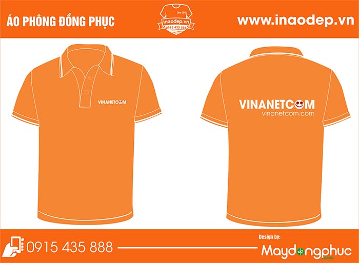 In áo phông công ty Vinanetcom | In ao phong dong phuc