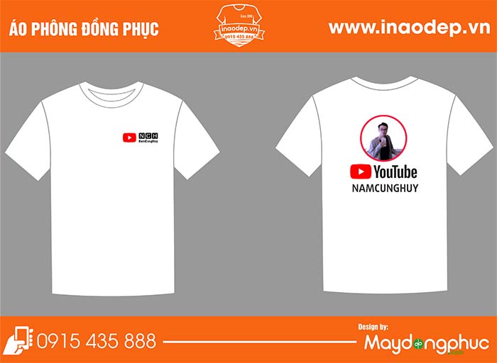 In áo phông Youtube NamCungHuy | In ao phong dong phuc