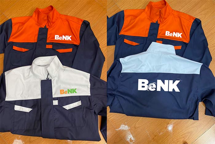 In đồng phục bảo hộ công ty BeNK | In dong phuc bao ho