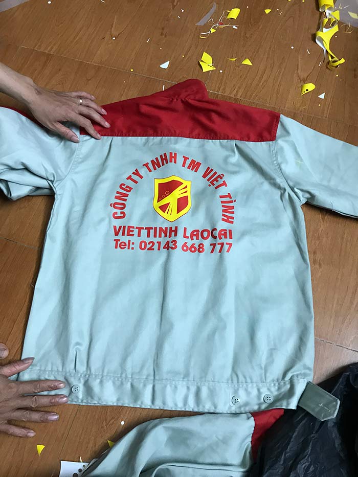 In đồng phục bảo hộ Công ty TNHH thương mại Việt Tình | In dong phuc bao ho