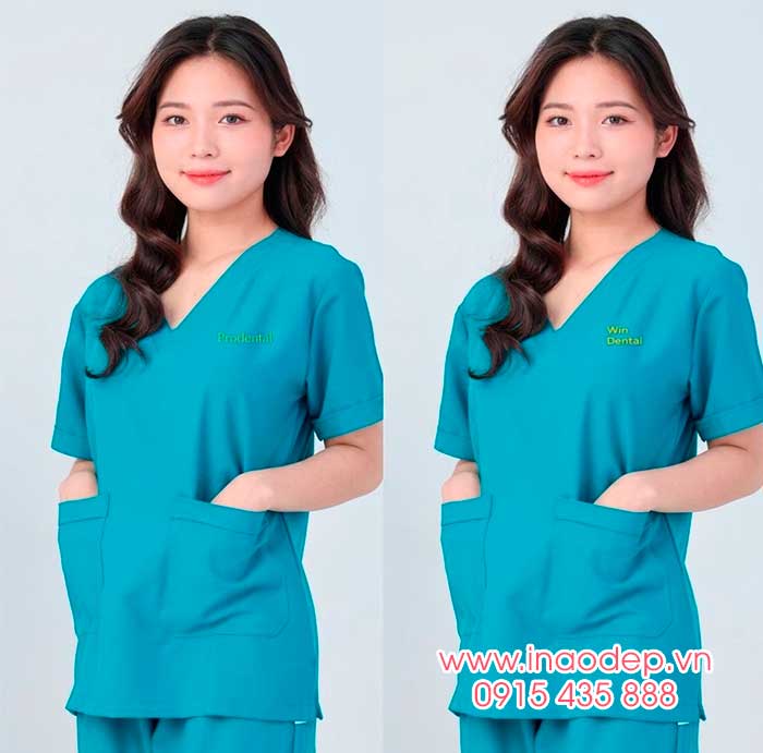 In đồng phục y tế Win Dental | In dong phuc y te