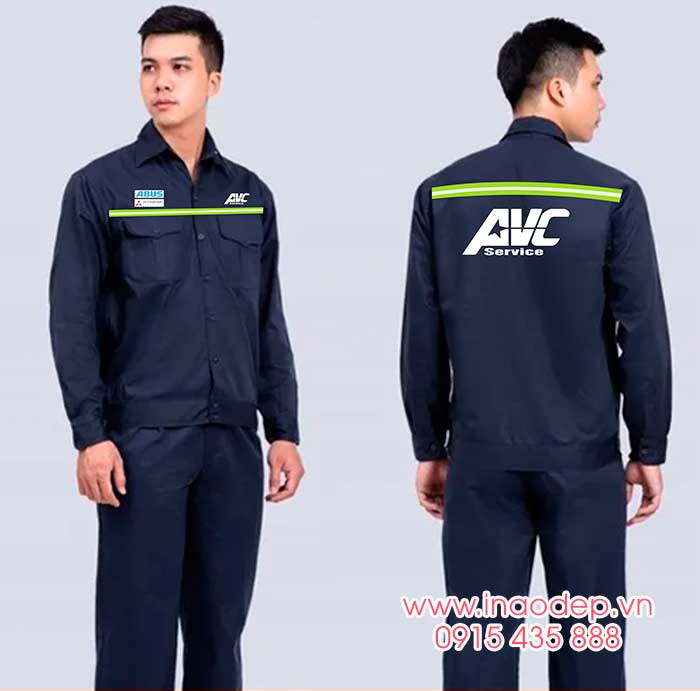 In đồng phục bảo hộ Công ty AVC Service | In dong phuc bao ho