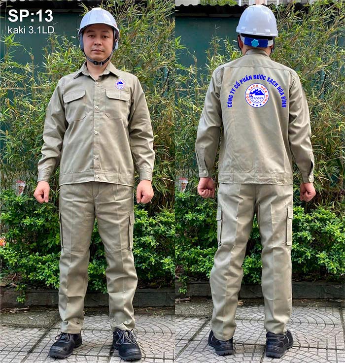 In đồng phục bảo hộ Công ty Cổ phần Nước sạch Hòa Bình | In dong phuc bao ho