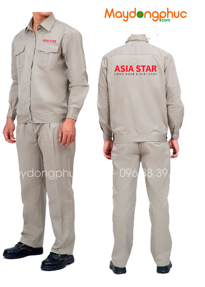 In đồng phục bảo hộ Công ty Công nghệ & Giải pháp Asia Star | In dong phuc bao ho