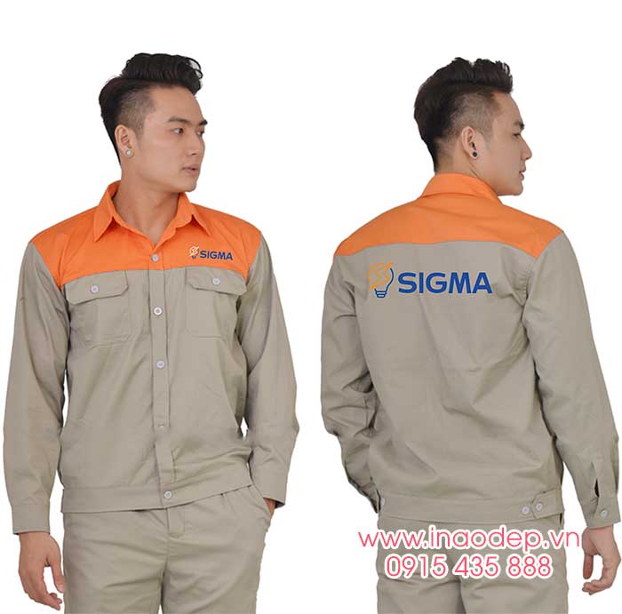 In đồng phục bảo hộ Công ty Sigma | In dong phuc bao ho