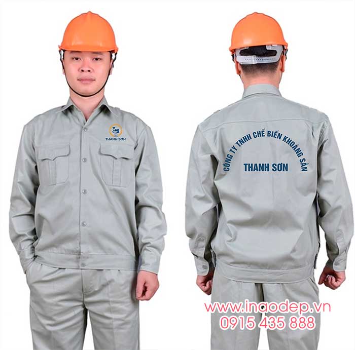 In đồng phục bảo hộ Công ty TNHH Chế biến khoáng sản Thanh Sơn | In dong phuc bao ho