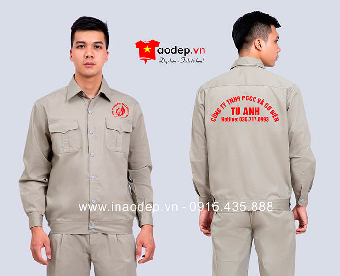 In đồng phục bảo hộ Công ty TNHH PCCC và Cơ điện Tú Anh | In dong phuc bao ho