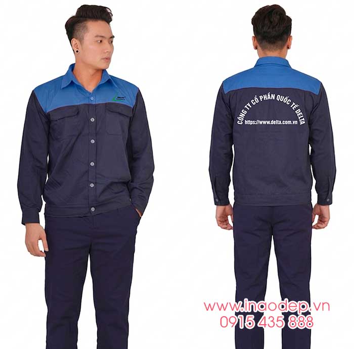 In đồng phục bảo hộ Công ty cổ phần quốc tế Delta | In dong phuc bao ho