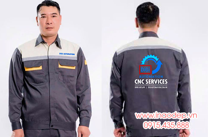In đồng phục bảo hộ Digi Automation CNC Services | In dong phuc bao ho