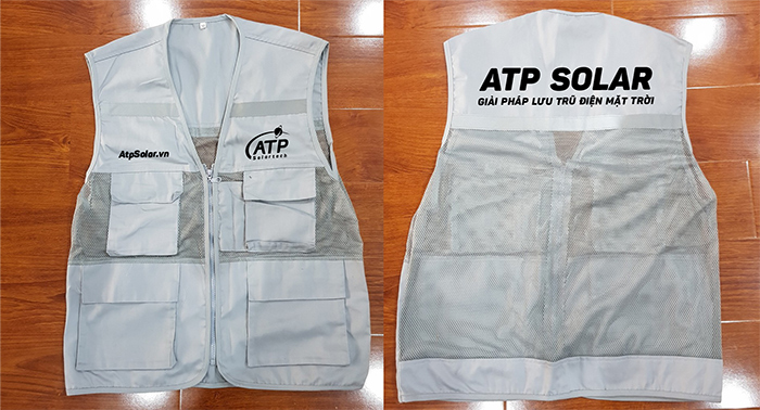 In áo gile Công ty ATP Solartech | In ao gile dong phuc