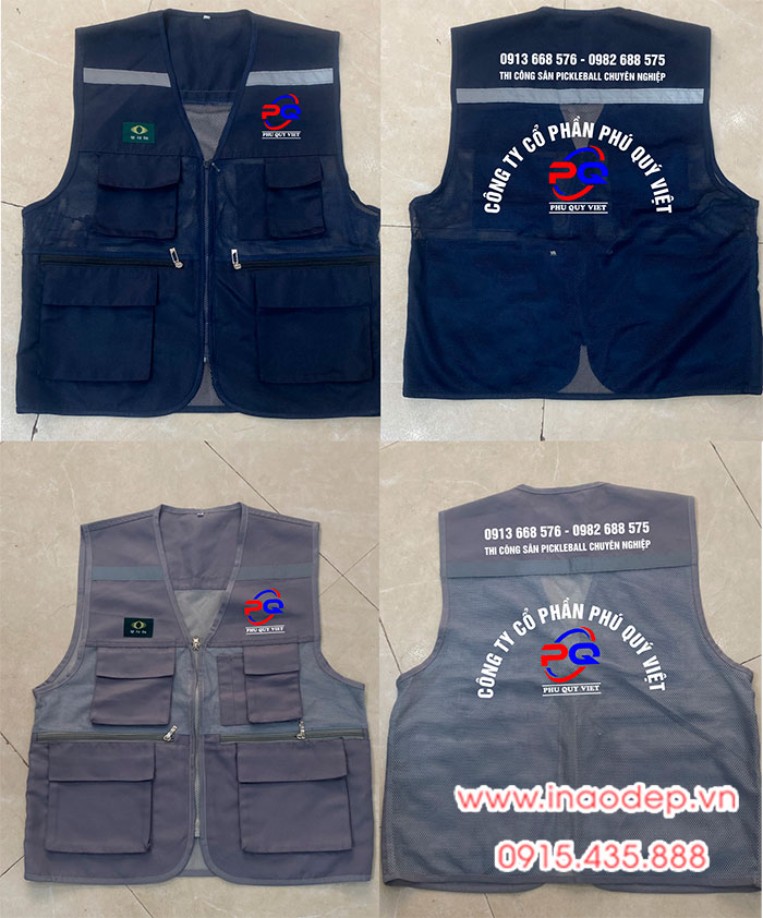 In áo gile Công ty Cổ phần Phú Quý Việt | In ao gile dong phuc