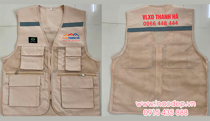 In áo gile Công ty VLXD Thanh Hà | In ao gile dong phuc