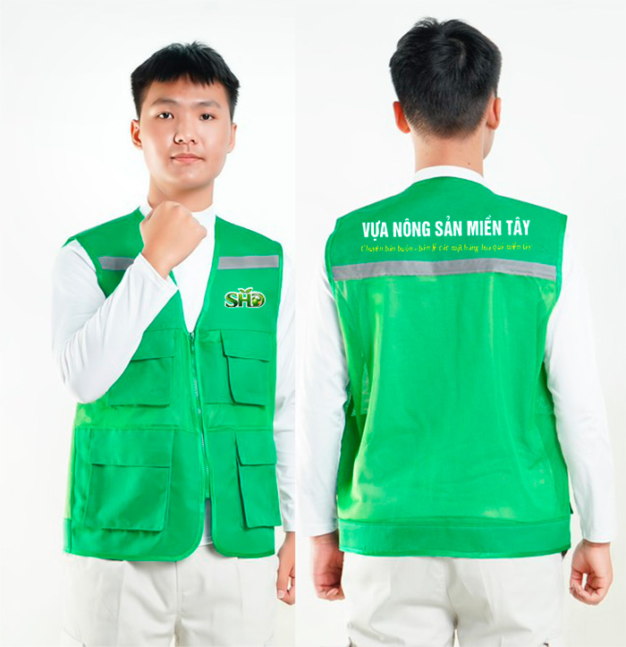 In áo gile Vựa nông sản miền Tây SHD | In ao gile dong phuc