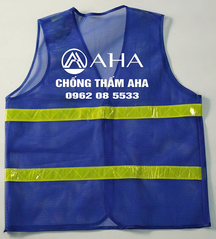 In áo gile lưới Công ty chống thấm AHA | In ao gile dong phuc