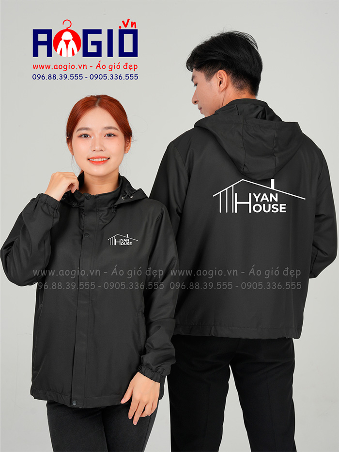 In áo gió Công ty Hyan House | In ao khoac dong phuc