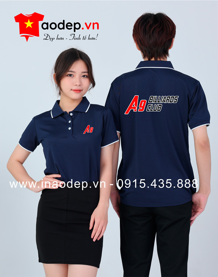 In áo phông A9 Billiards Club | In ao phong dong phuc