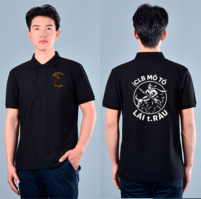 In áo phông CLB Mô tô Lái t.Râu | In ao phong dong phuc