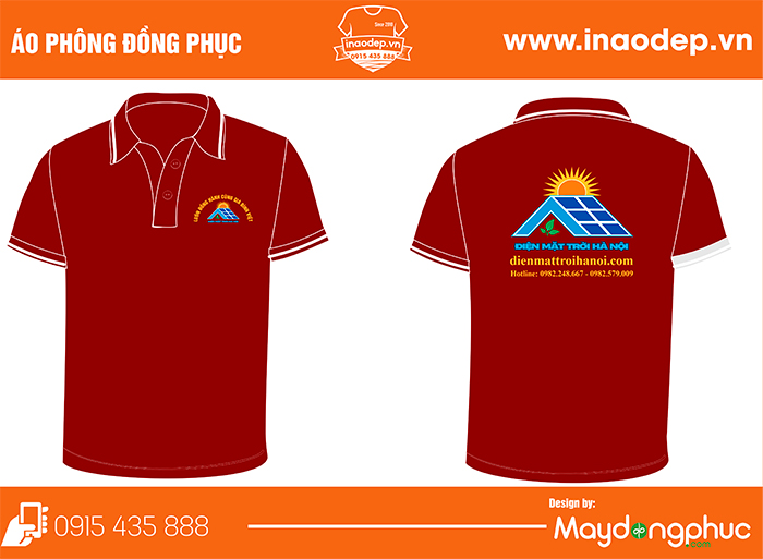 In áo phông Công ty Điện mặt trời Hà Nội | In ao phong dong phuc