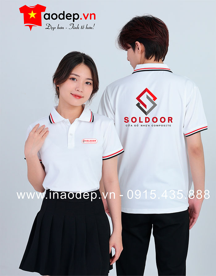 In áo phông Cửa gỗ nhựa Composite Soldoor | In ao phong dong phuc