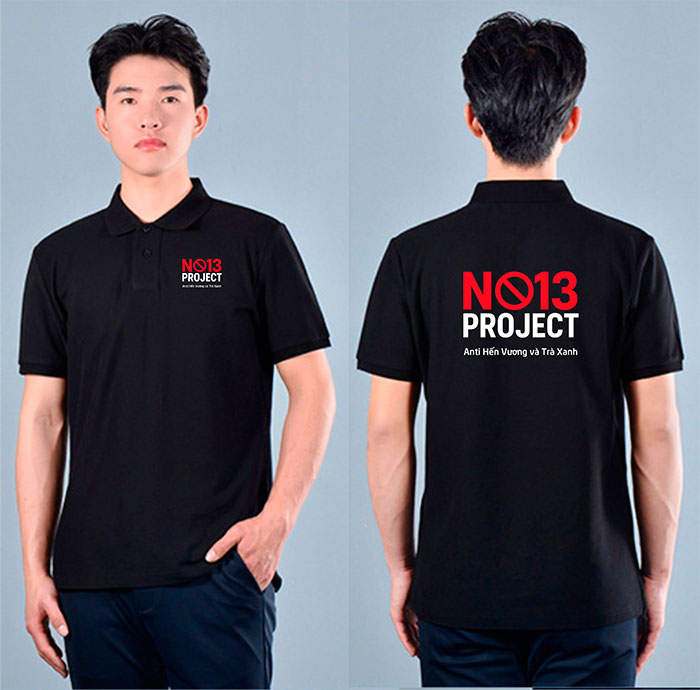 In áo phông No13 Project Anti Hến Vương và Trà Xanh | In ao phong dong phuc