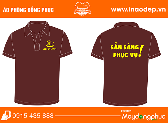 In áo phông Quán Chả cá lăng Gia Cường | In ao phong dong phuc