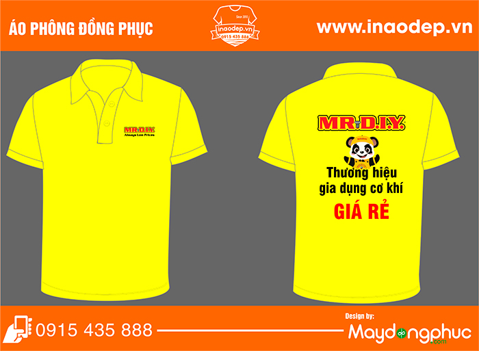 In áo phông Thương hiệu gia dụng cơ khí Mr DIY| In ao phong dong phuc