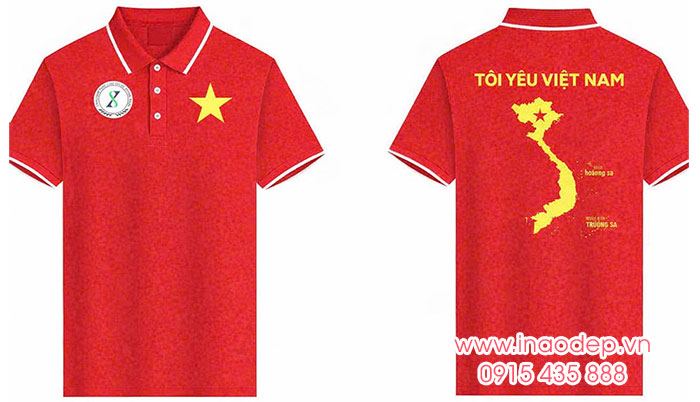 In áo phông Tôi yêu Việt Nam - Hoàng Sa - Trường Sa | In ao phong dong phuc