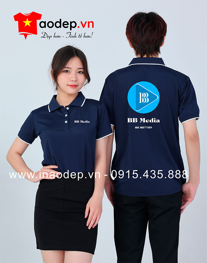 In áo phông đồng phục BB Media | In ao phong dong phuc