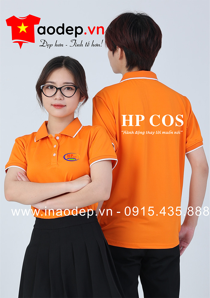 In áo phông đồng phục HP COS Group | In ao phong dong phuc