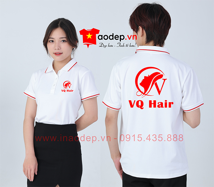 In áo phông đồng phục VQ Hair | In ao phong dong phuc